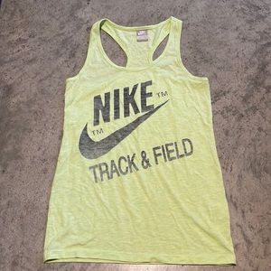 Green/black Nike Athletic Tank Top
